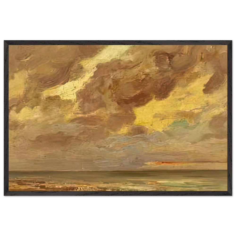 The Sea by Firmin Baes, framed poster