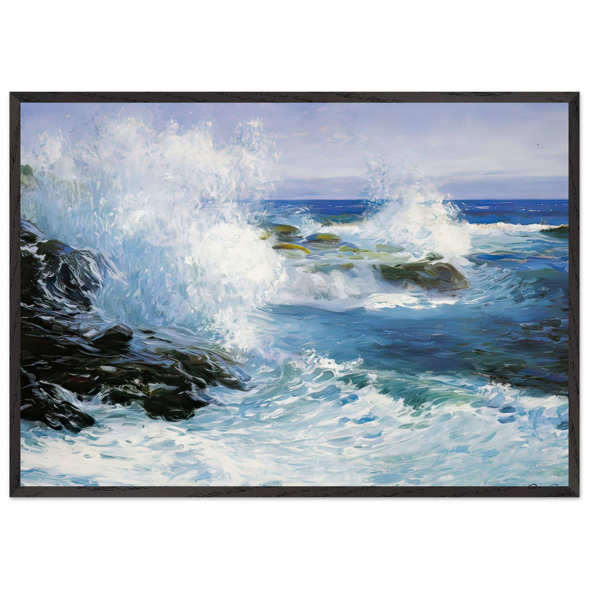 The Sea View of Cliffs by Guy Rose, framed poster, view 3