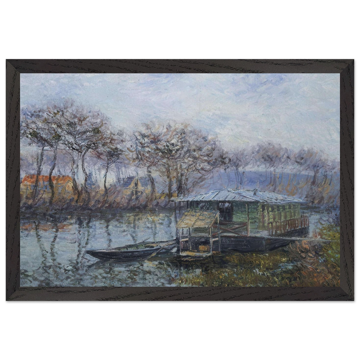 The Seine at Port Marly by Gustave Loiseau, framed poster, view 2