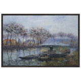 The Seine at Port Marly by Gustave Loiseau, framed poster