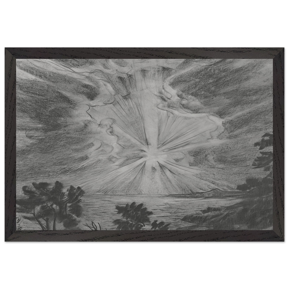 The setting sun by Konstantin Bogaevsky, framed poster, view 2