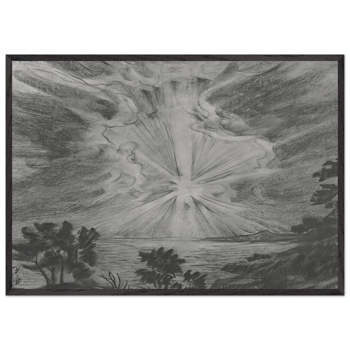 The setting sun by Konstantin Bogaevsky, framed poster, view 3