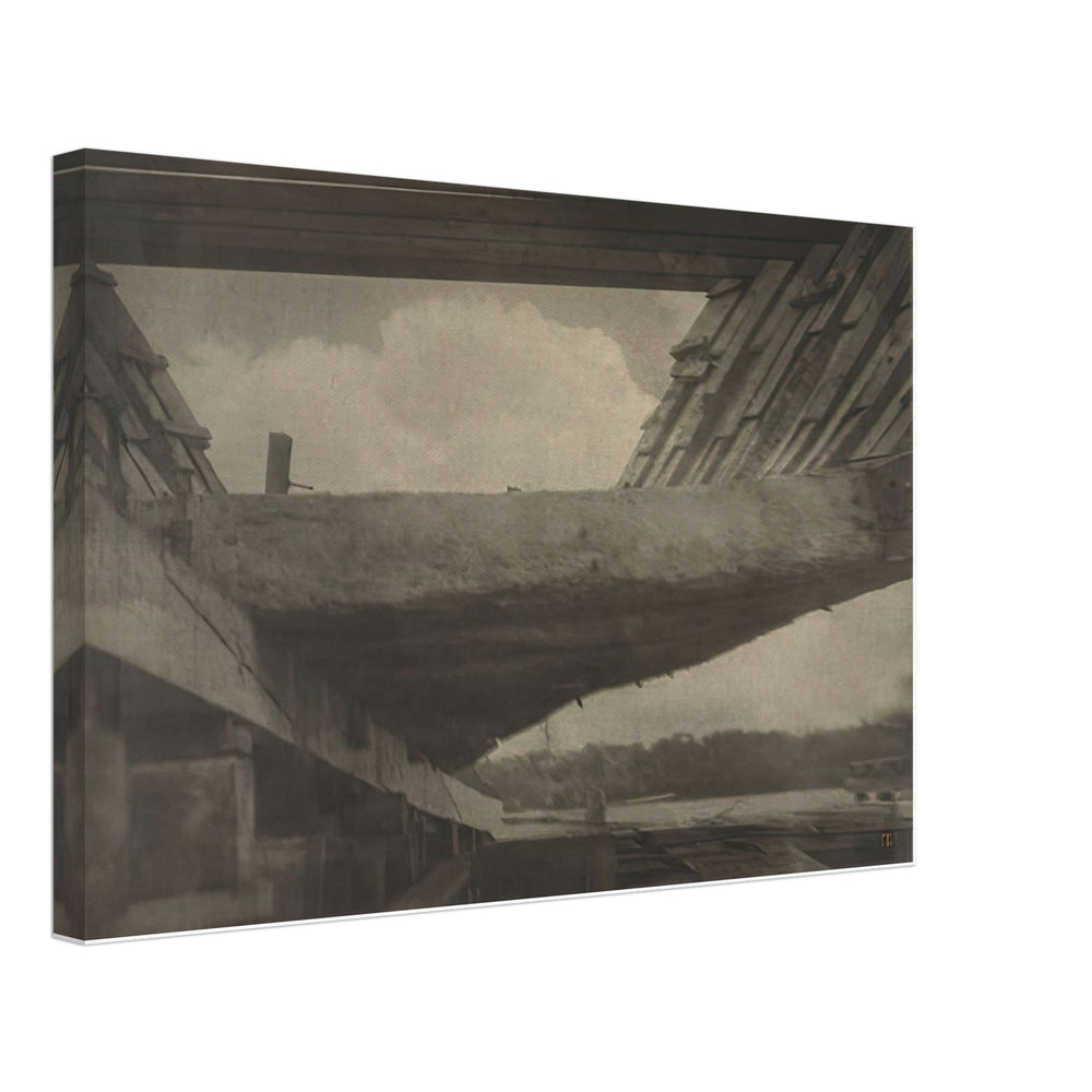 The Skeleton of the Ship, Bath, Maine by Clarence White, canvas