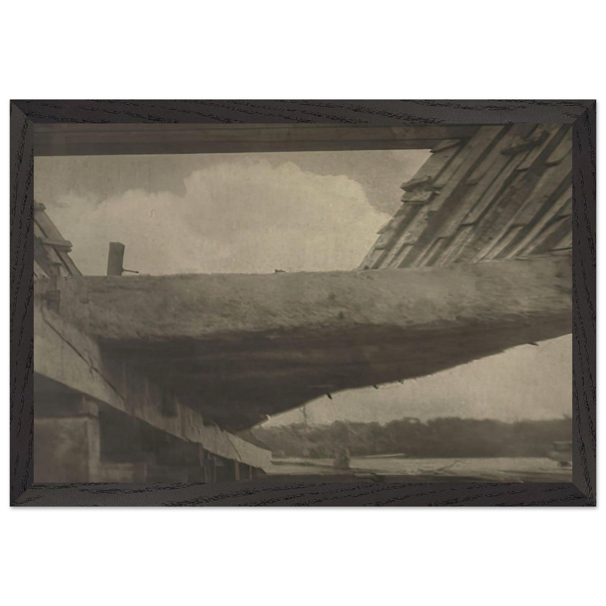 The Skeleton of the Ship, Bath, Maine by Clarence White, framed poster, view 2