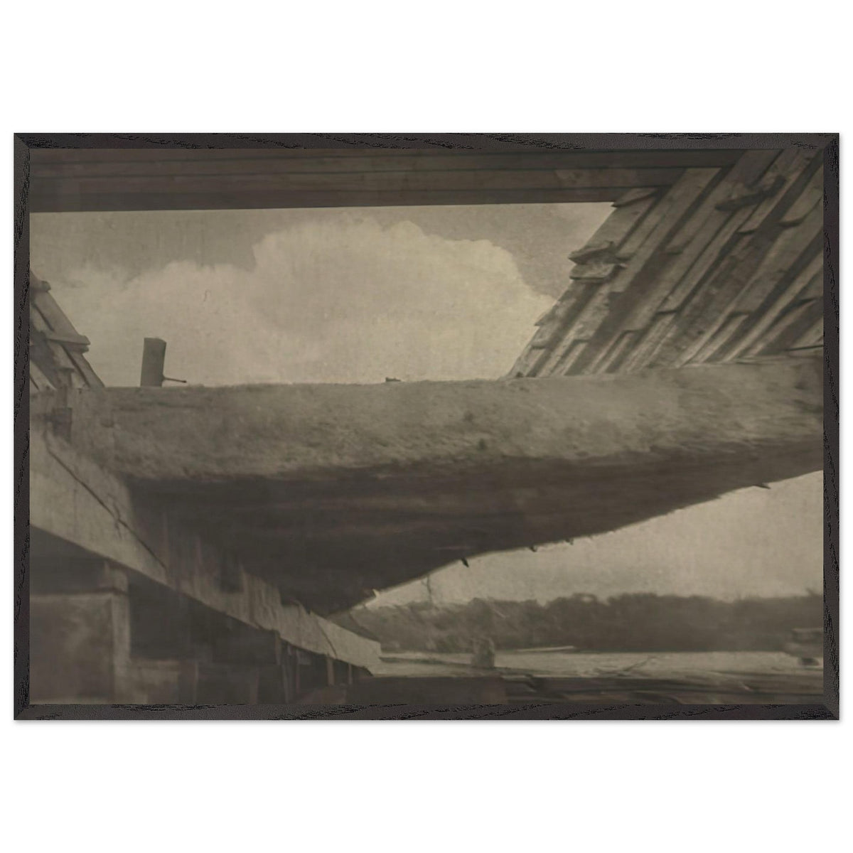 The Skeleton of the Ship, Bath, Maine by Clarence White, framed poster, view 3