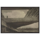 The Skeleton of the Ship, Bath, Maine by Clarence White, framed poster