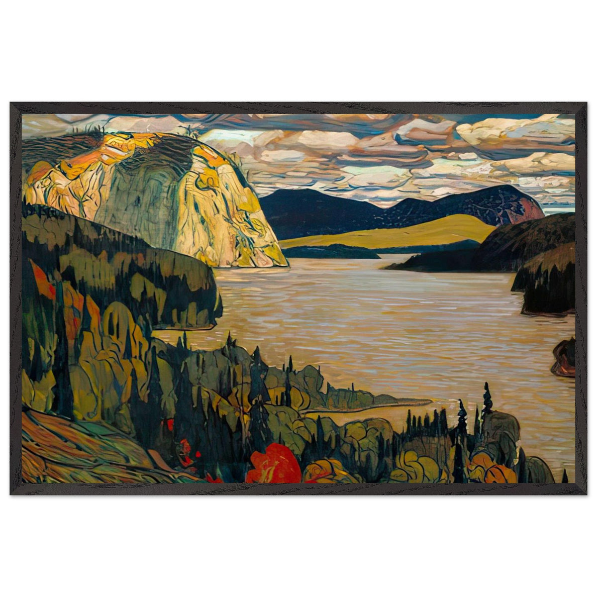 The Solemn Land by J. E. H. MacDonald, framed poster
