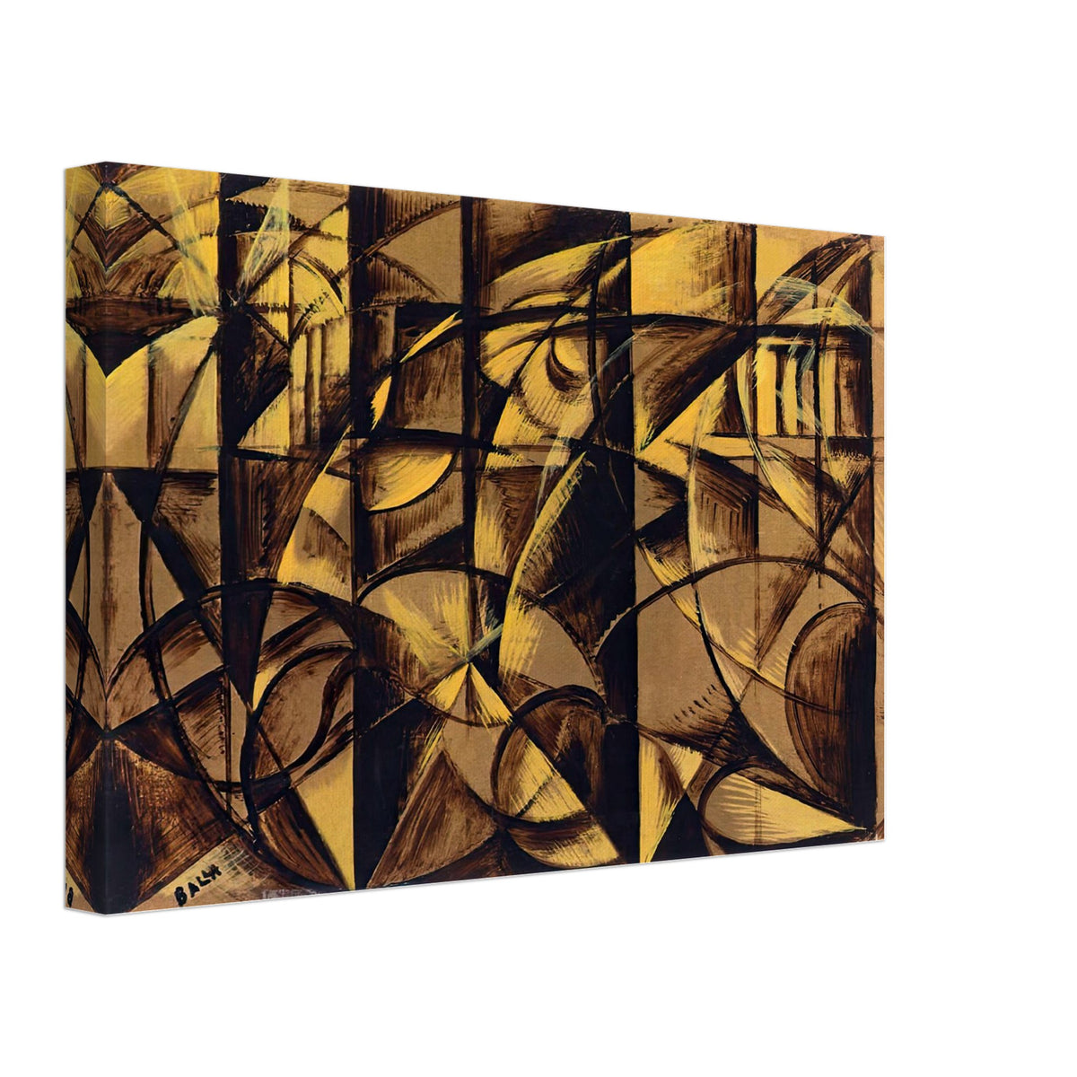 The Speed of an Autumobile by Giacomo Balla, canvas, view 2