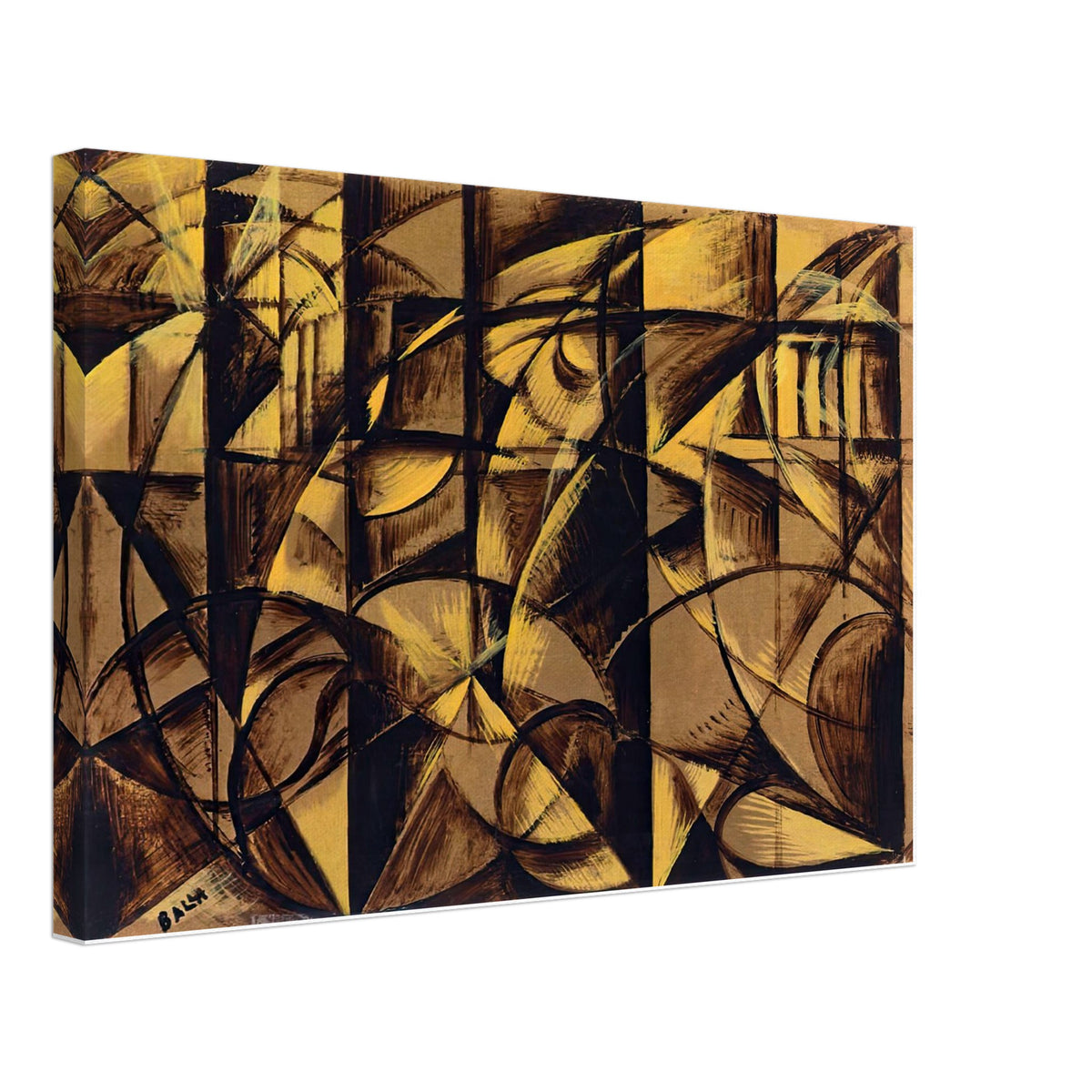 The Speed of an Autumobile by Giacomo Balla, canvas