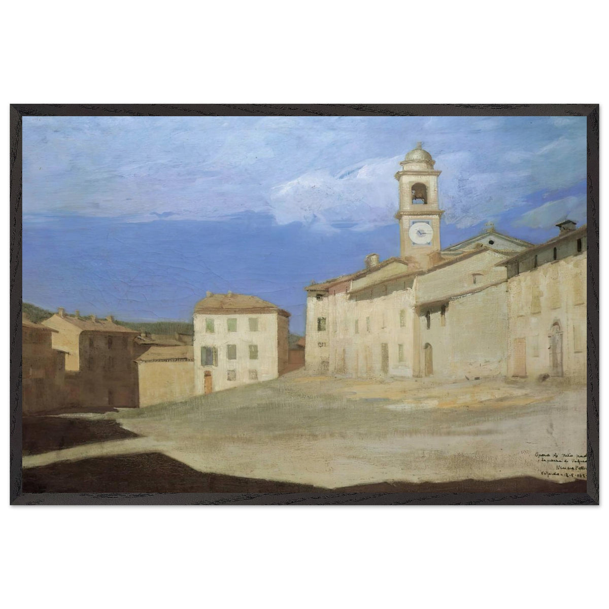 The Square of Volpedo by Pellizza da Volpedo, framed poster