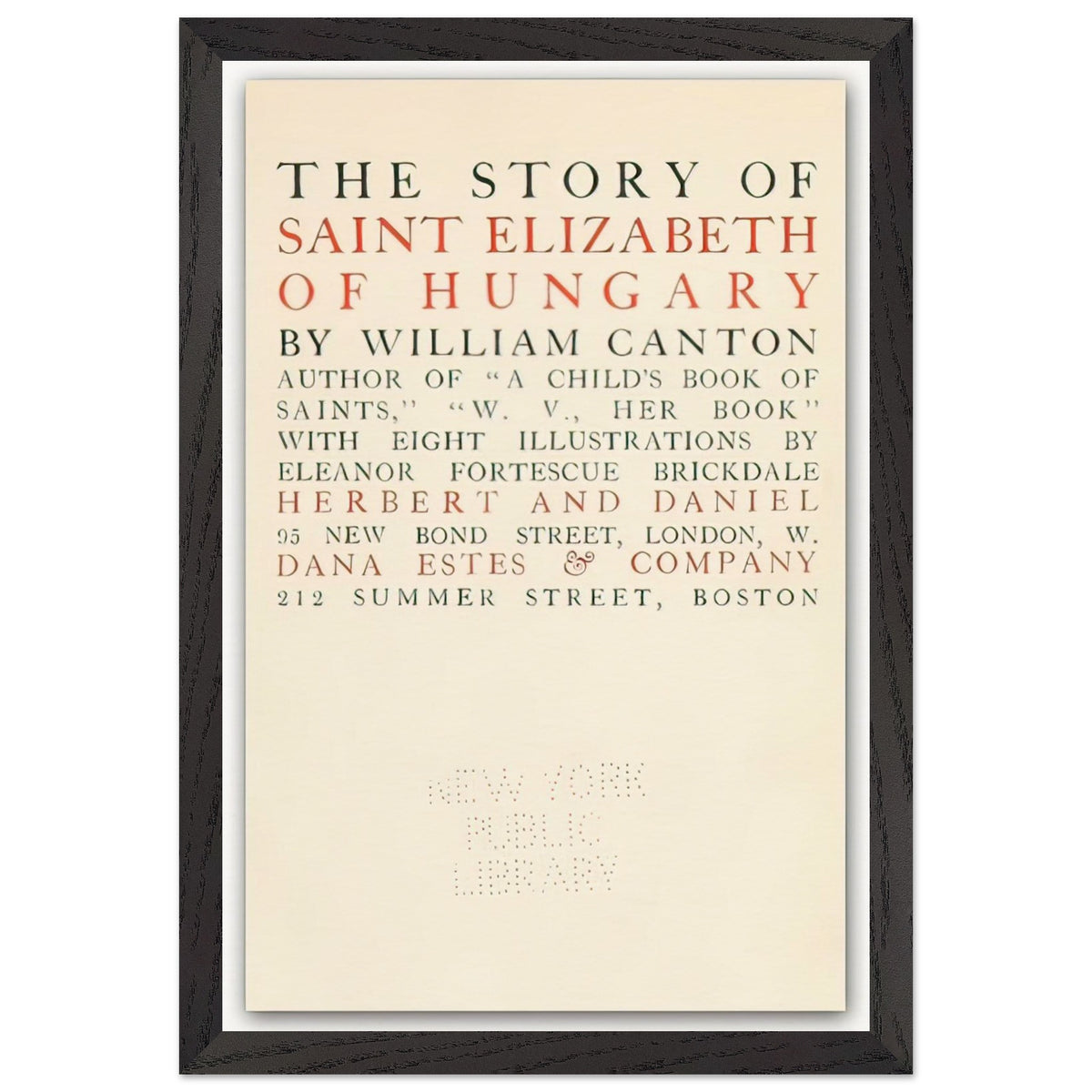 The Story of Saint Elizabeth of Hungary by Eleanor Fortescue-Brickdale, framed poster, view 2