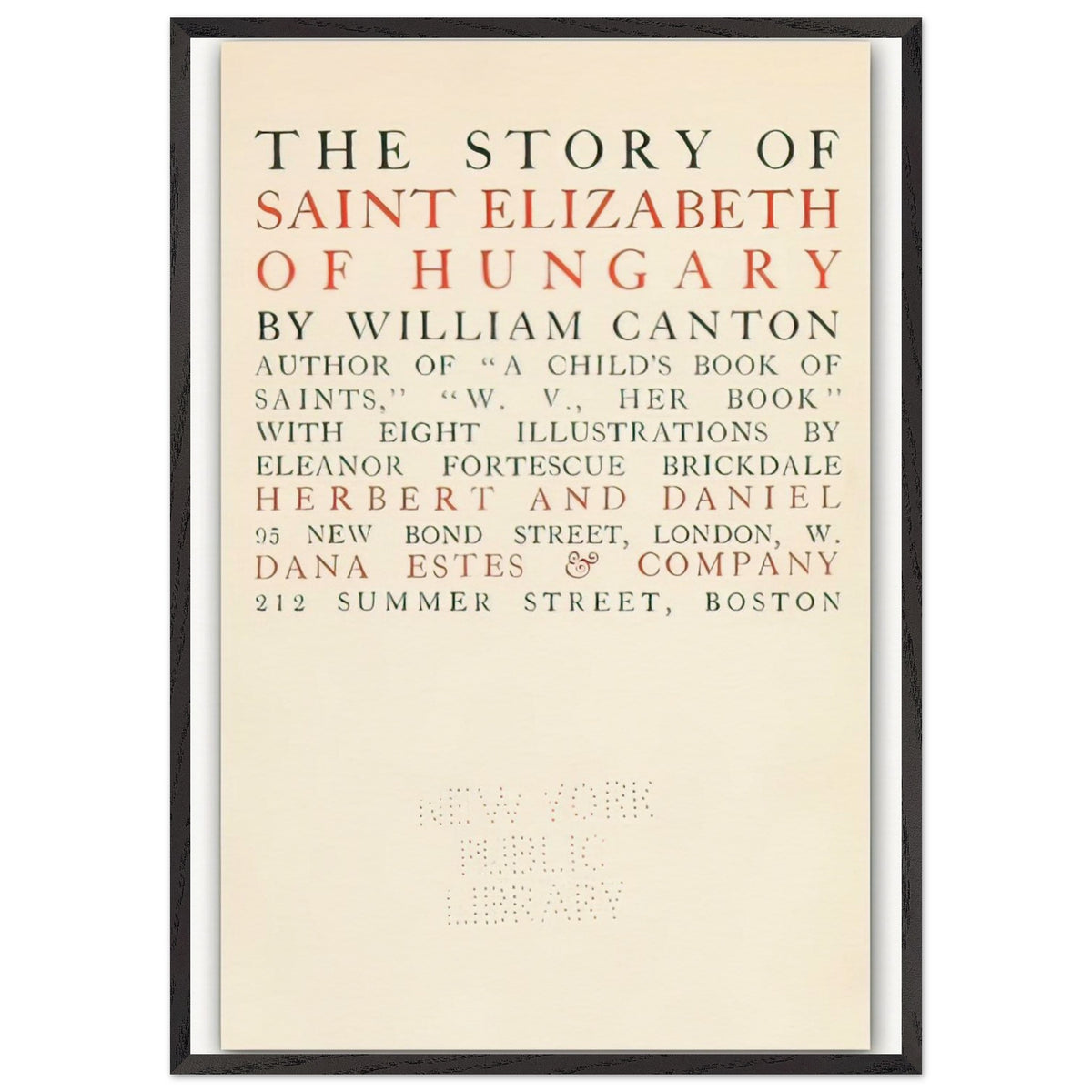 The Story of Saint Elizabeth of Hungary by Eleanor Fortescue-Brickdale, framed poster, view 3