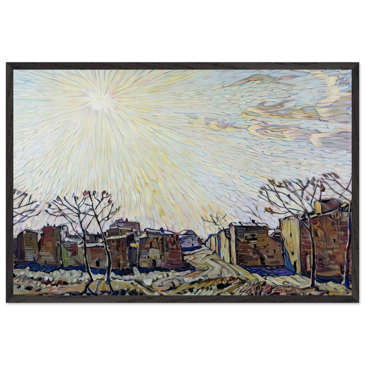 The Sun by Konstantin Bogaevsky, framed poster