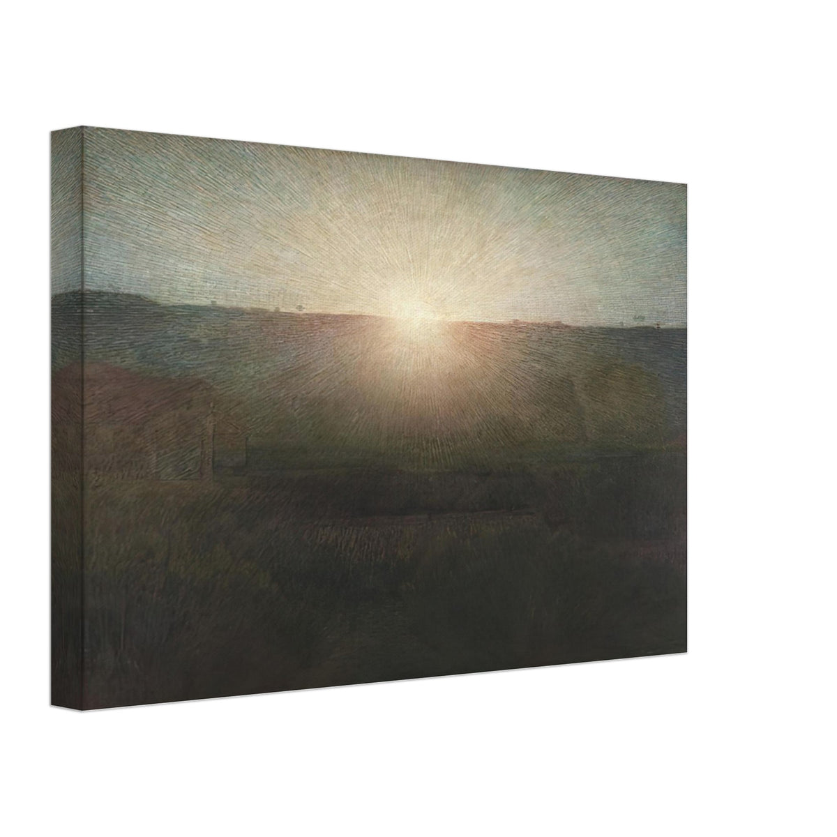 The Sun by Pellizza da Volpedo, canvas, view 2