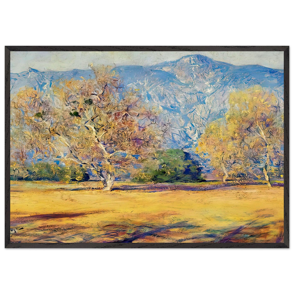 The Sycamores, Pasadena by Guy Rose, framed poster, view 3