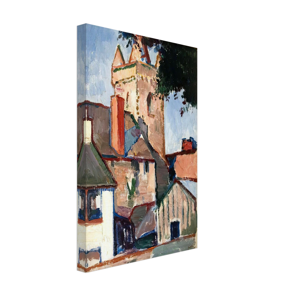 The Tolbooth, Kirkcudbright by Samuel Peploe, canvas, view 2