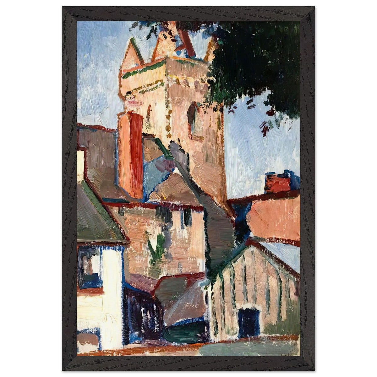 The Tolbooth, Kirkcudbright by Samuel Peploe, framed poster, view 2