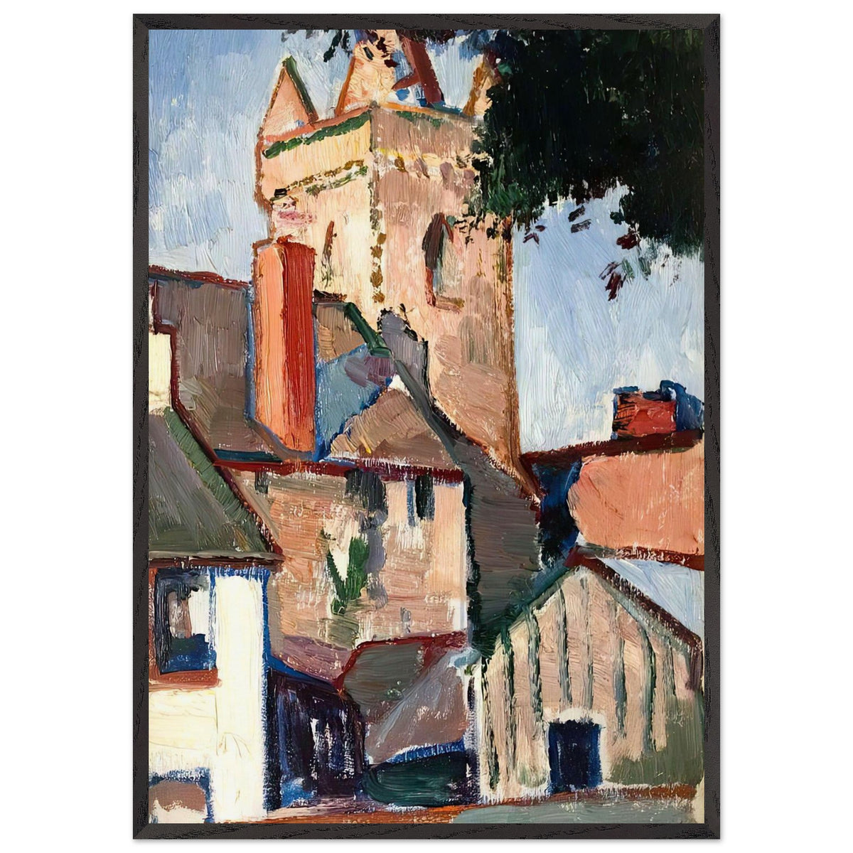 The Tolbooth, Kirkcudbright by Samuel Peploe, framed poster, view 3