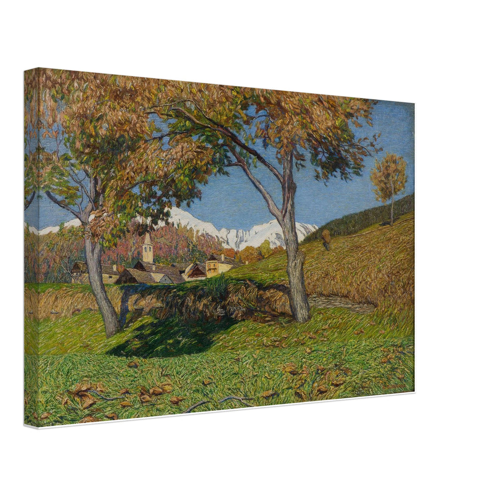 The two walnut trees by Carlo Fornara, canvas