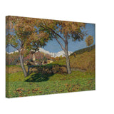 The two walnut trees by Carlo Fornara, canvas