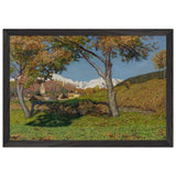 The two walnut trees by Carlo Fornara, framed poster, view 2
