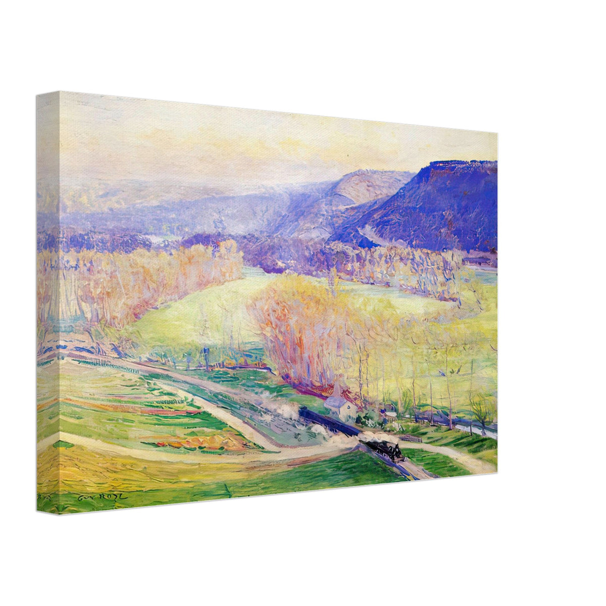 The Valley of the Seine by Guy Rose, canvas, view 2