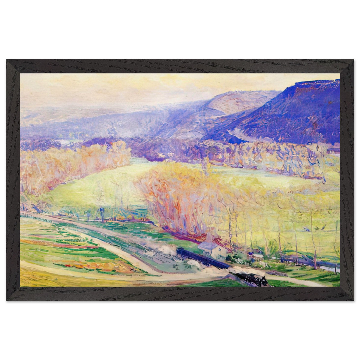 The Valley of the Seine by Guy Rose, framed poster, view 2
