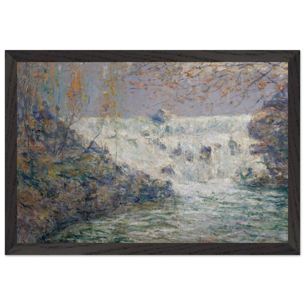 The Waterfall, Shores Mill, Tennessee by Ernest Lawson, framed poster, view 2