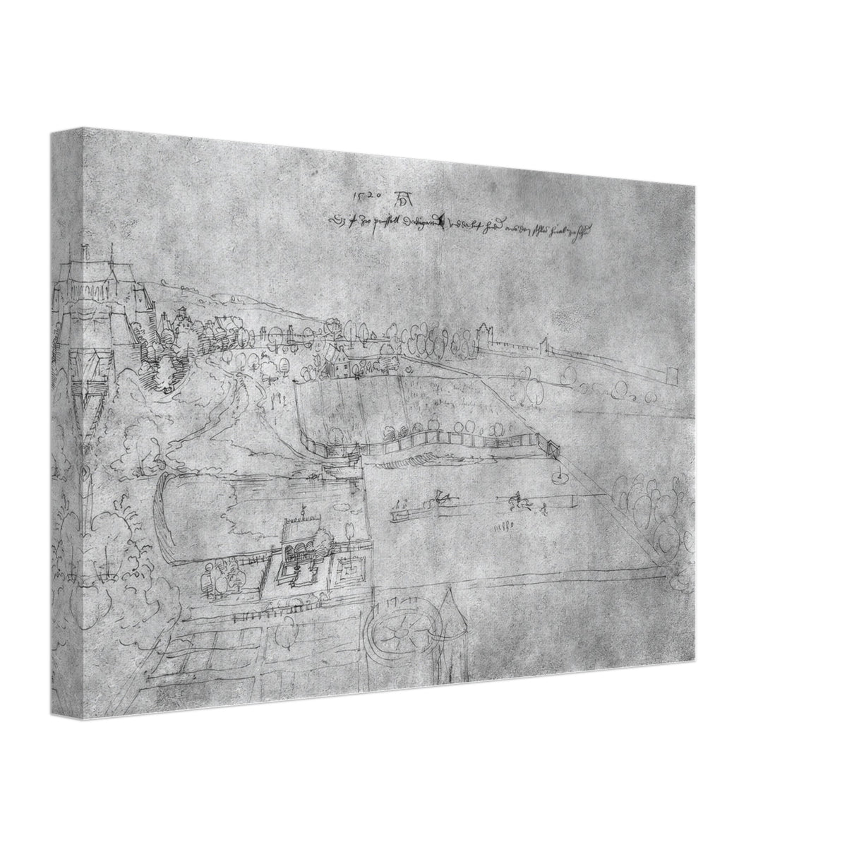 The zoo at Brussels by Albrecht Durer, canvas, view 2