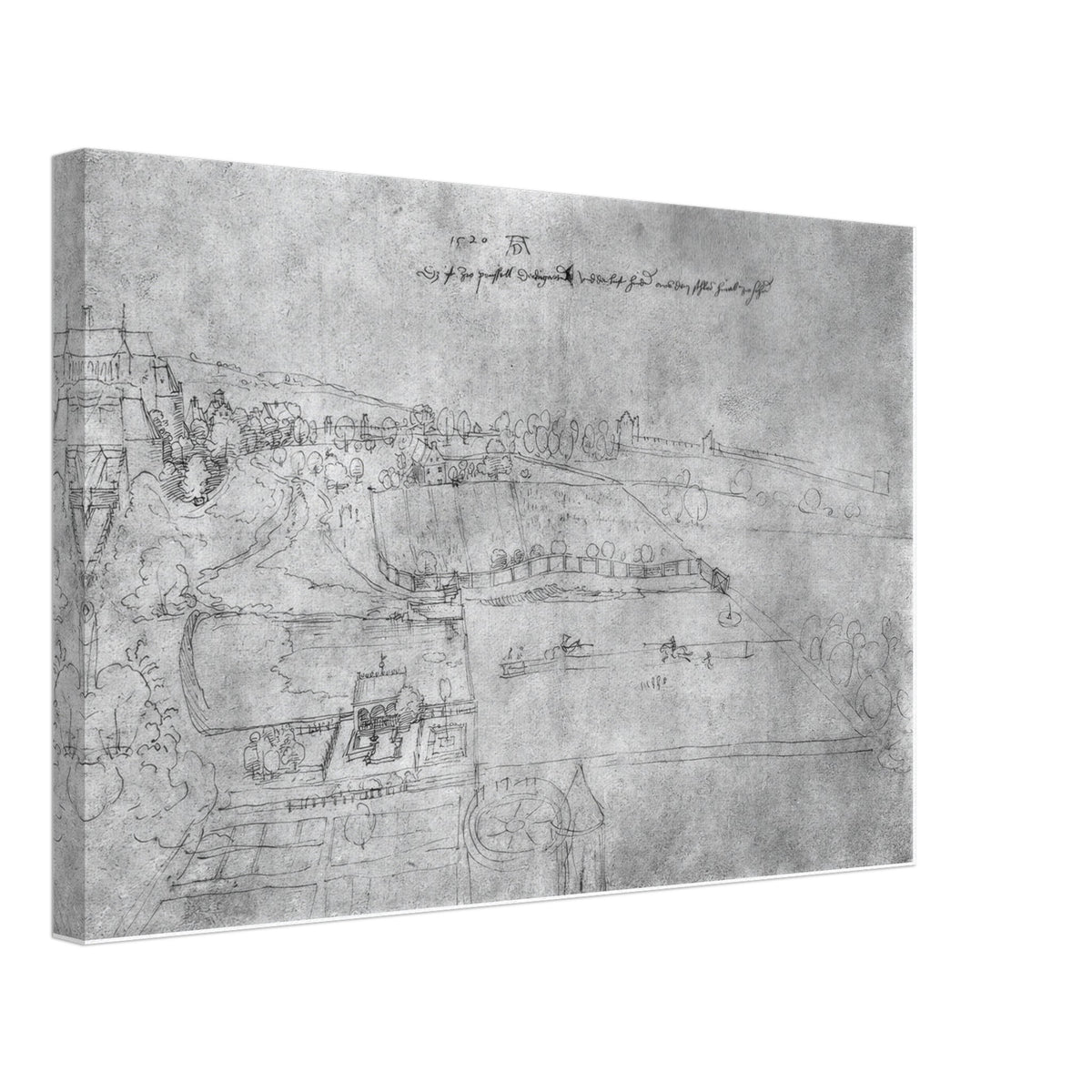 The zoo at Brussels by Albrecht Durer, canvas