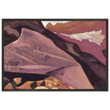 Three Swords. Paintings on the Stone by Nicholas Roerich, framed poster