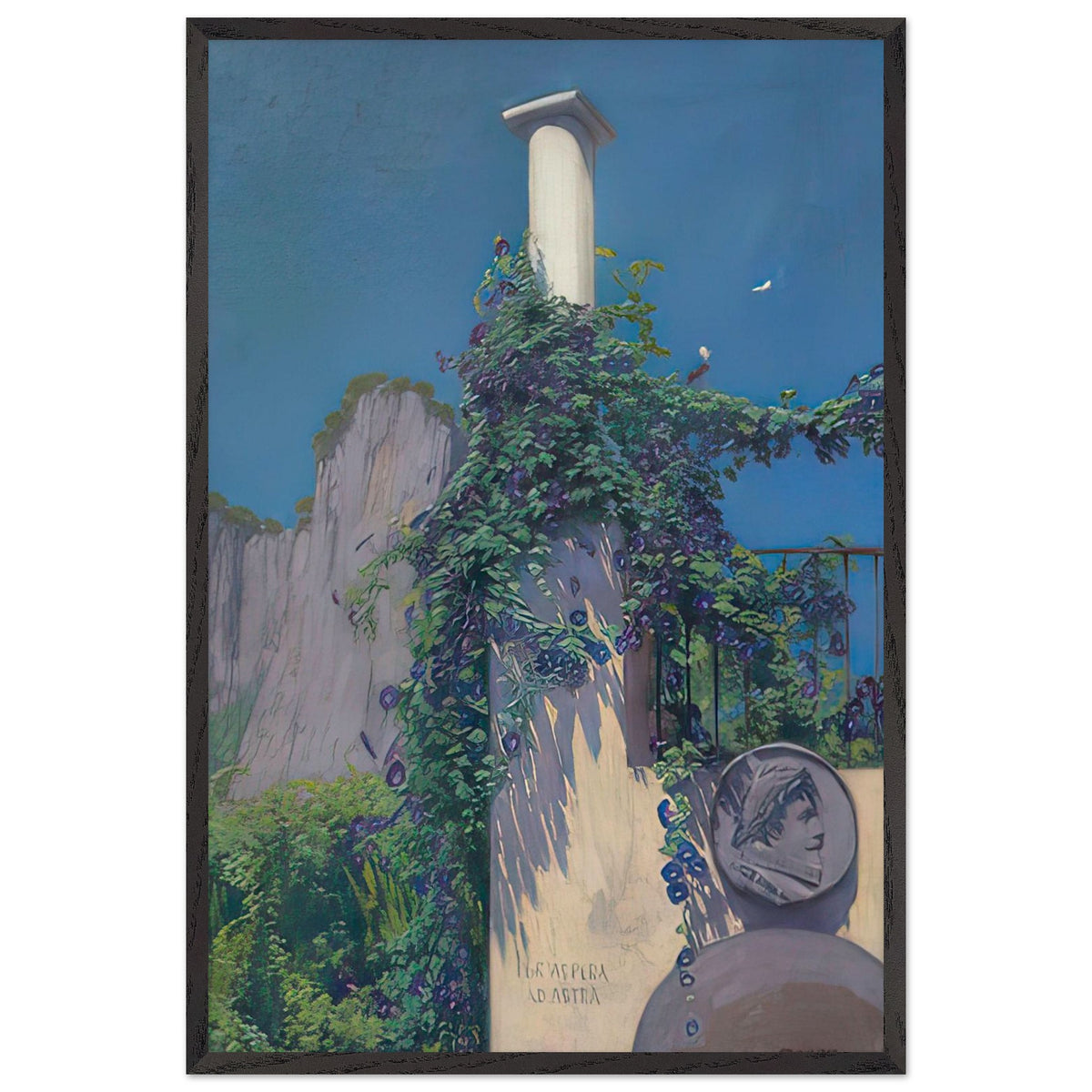 Through hardship to the stars by Edward Okuń, framed poster