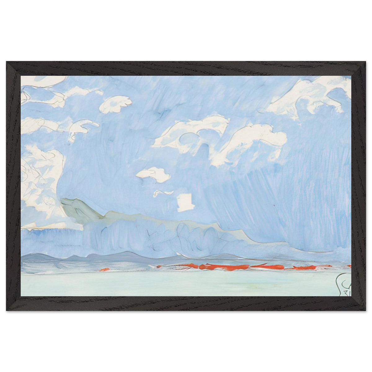 Thunersee by Cuno Amiet, framed poster, view 2