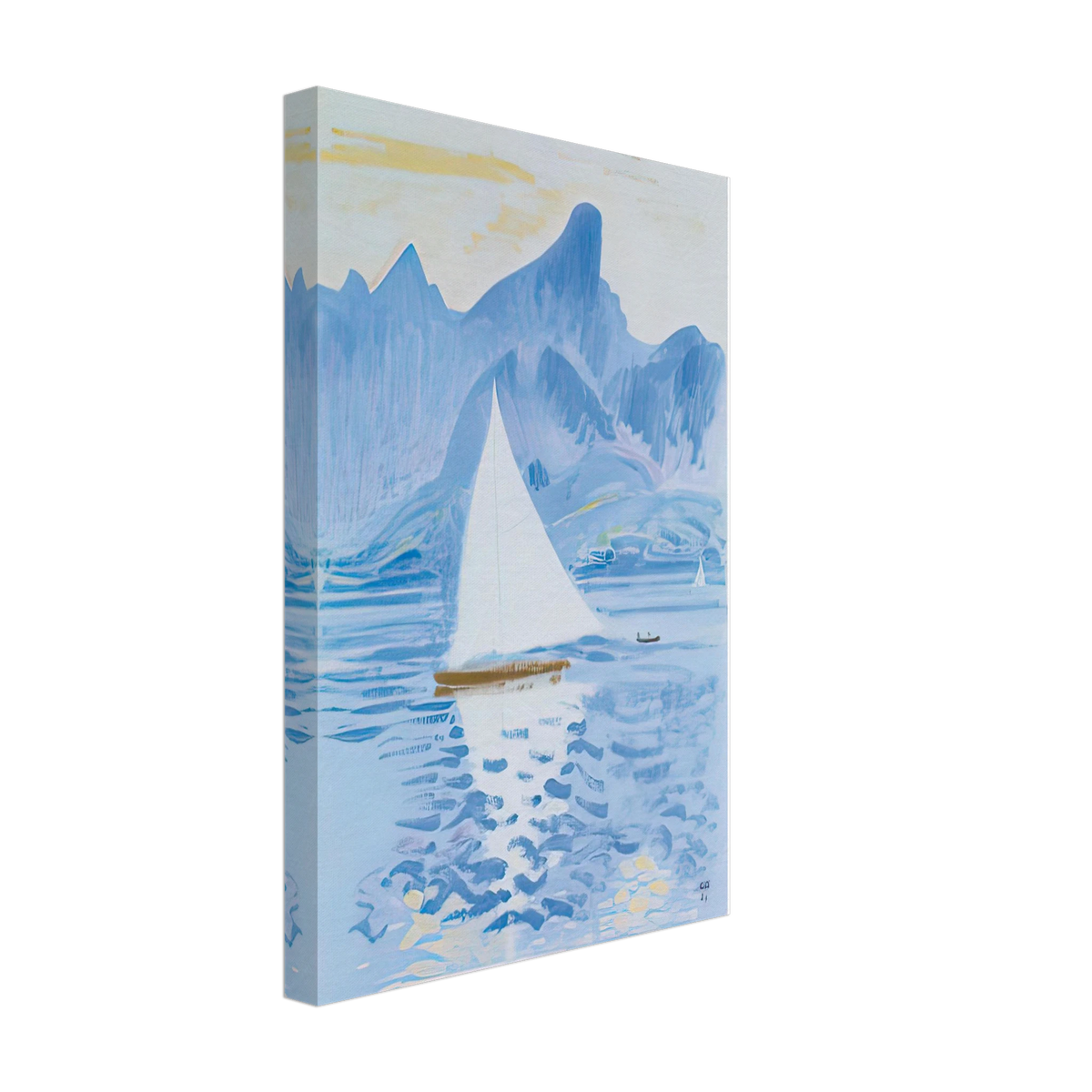 Thunersee mit Stockhornkette by Cuno Amiet, canvas, view 2