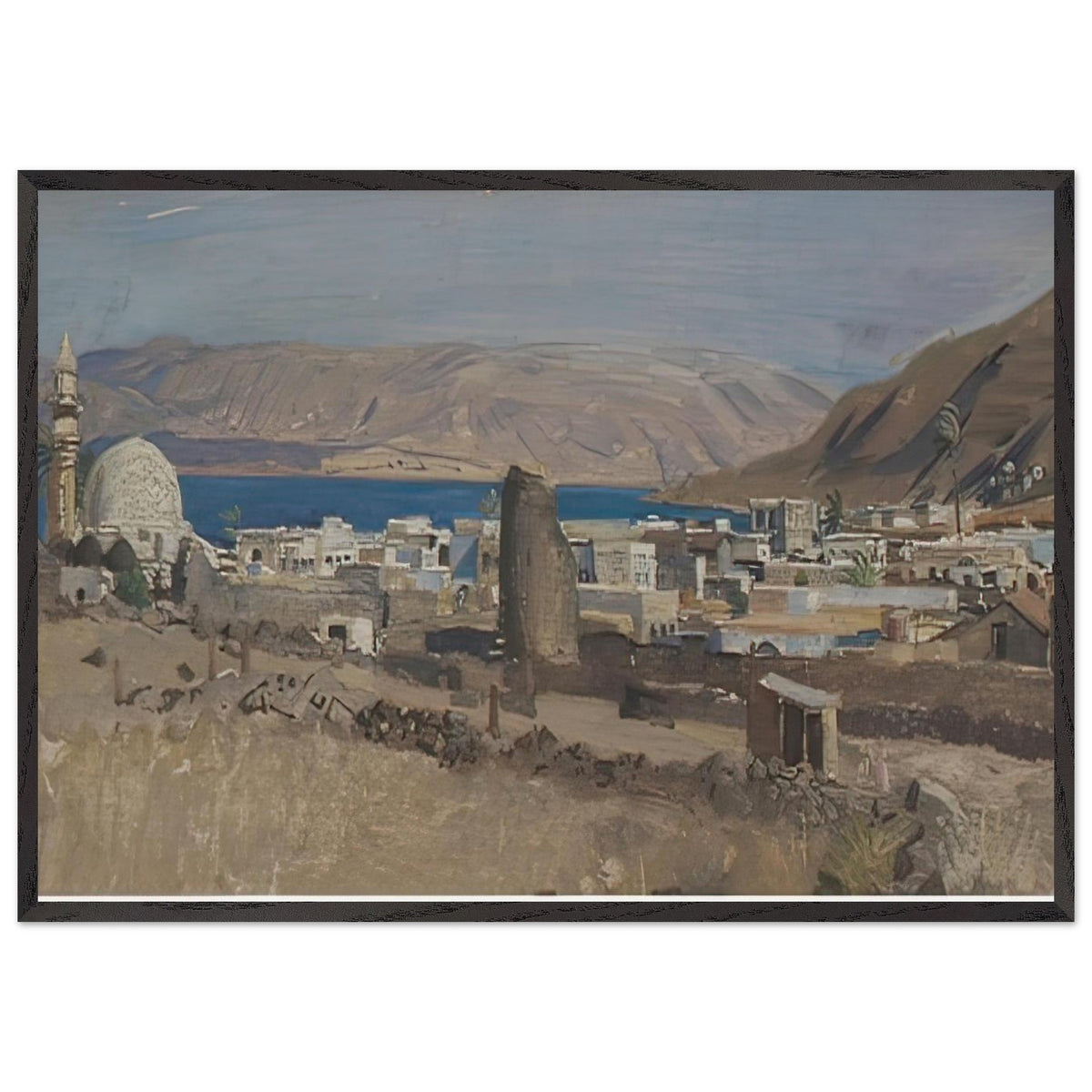 Tiberias by George Washington Lambert, framed poster, view 3