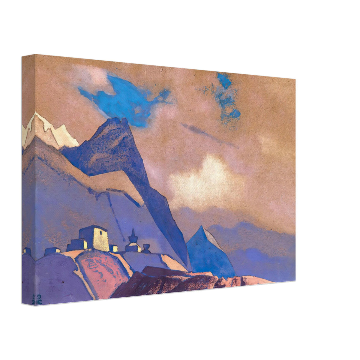 Tibet. At Brahmaputra by Nicholas Roerich, canvas, view 2