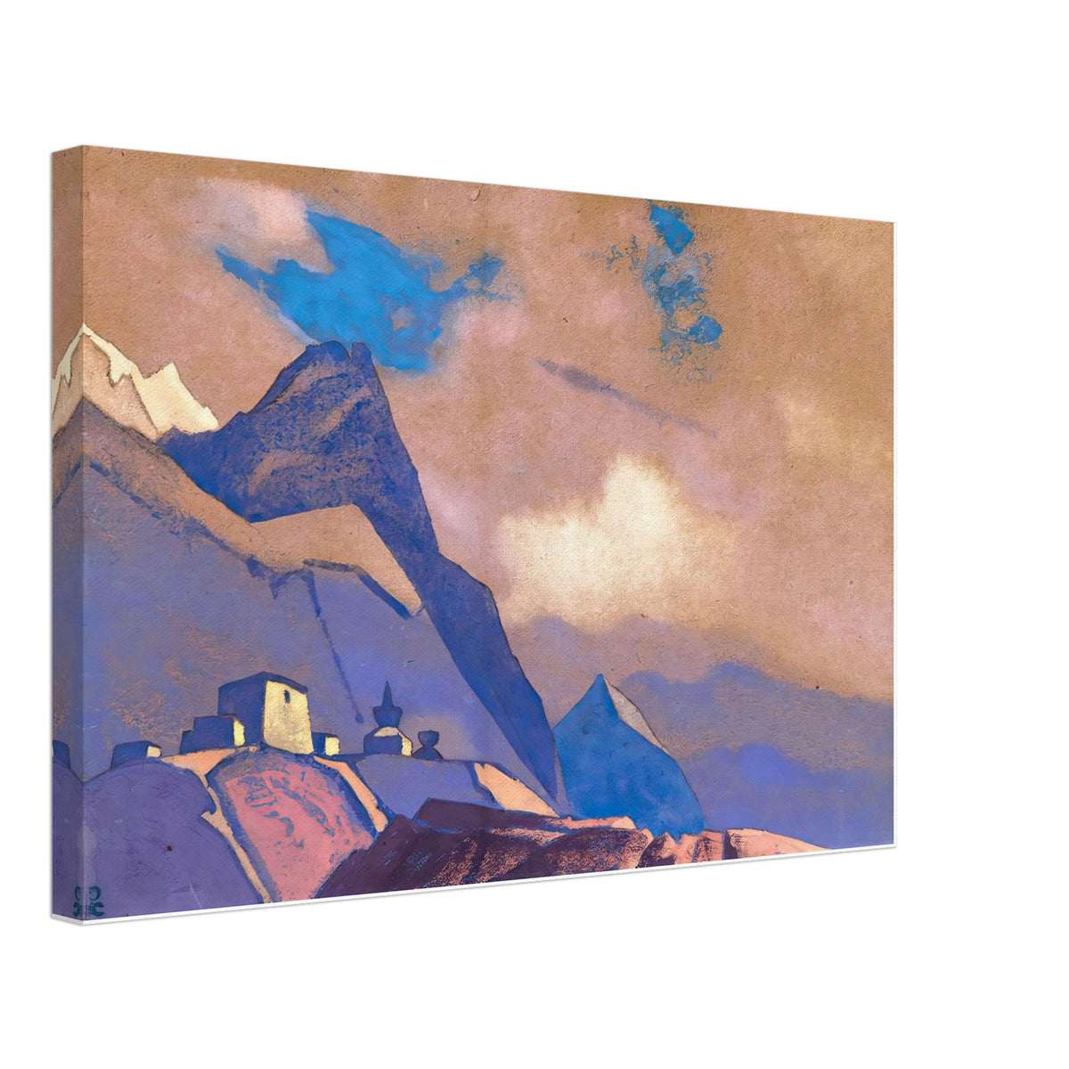 Tibet. At Brahmaputra by Nicholas Roerich, canvas