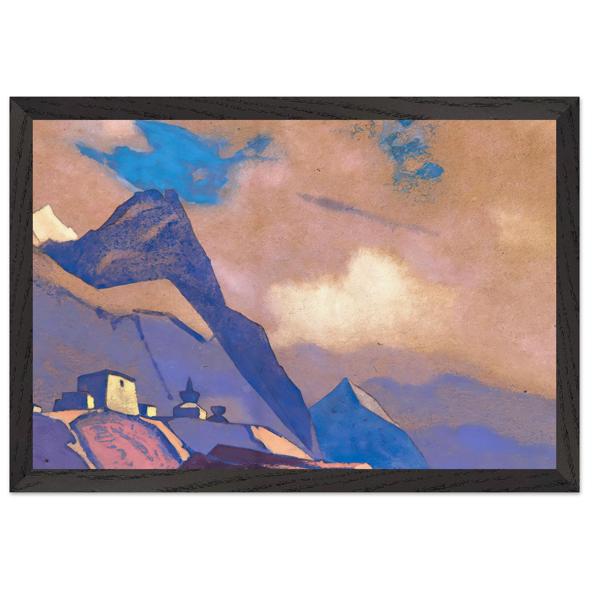 Tibet. At Brahmaputra by Nicholas Roerich, framed poster, view 2