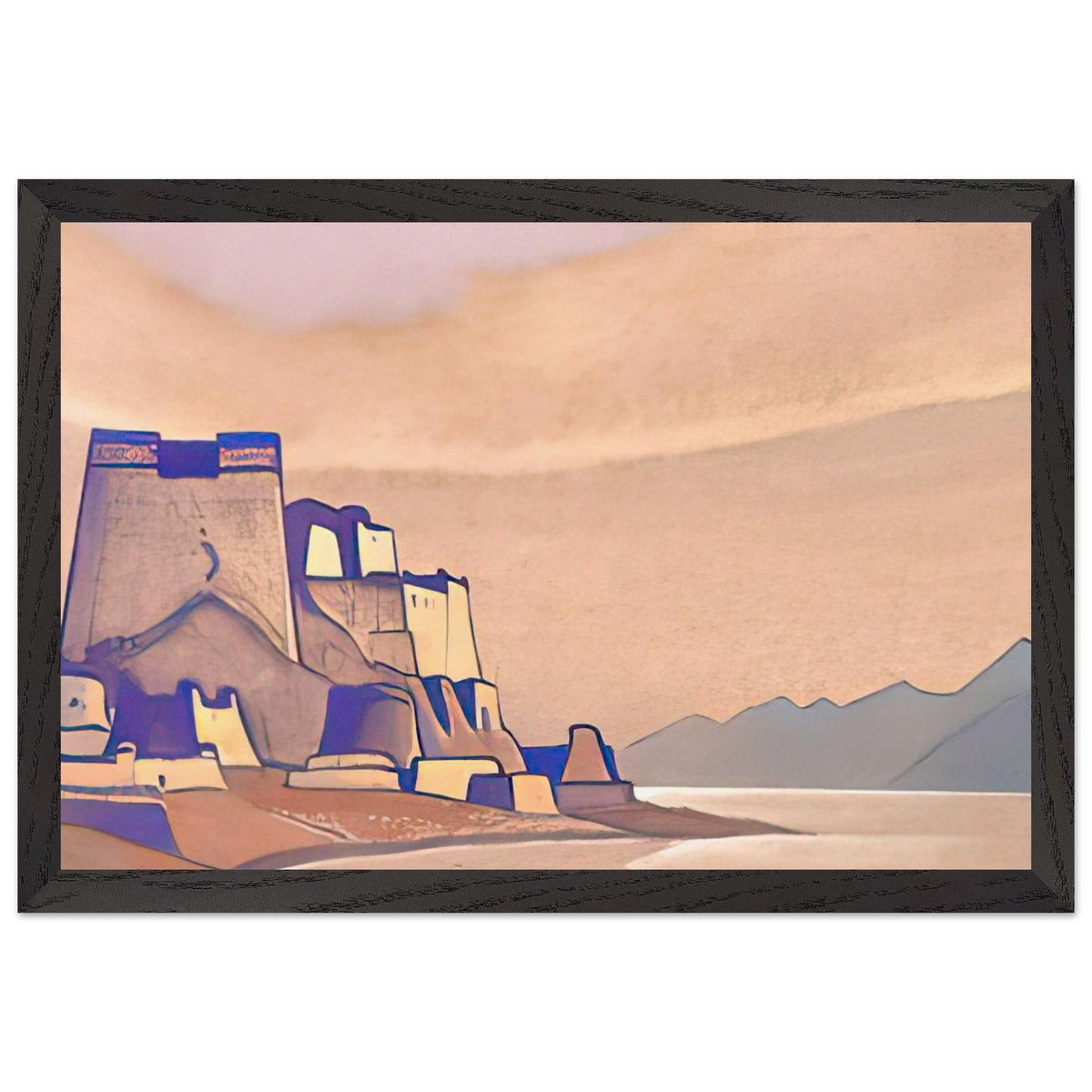 Tibet. Dzong by Nicholas Roerich, framed poster, view 2