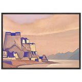 Tibet. Dzong by Nicholas Roerich, framed poster, view 3