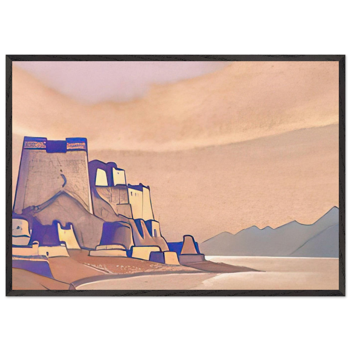 Tibet. Dzong by Nicholas Roerich, framed poster, view 3