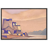 Tibet. Dzong by Nicholas Roerich, framed poster