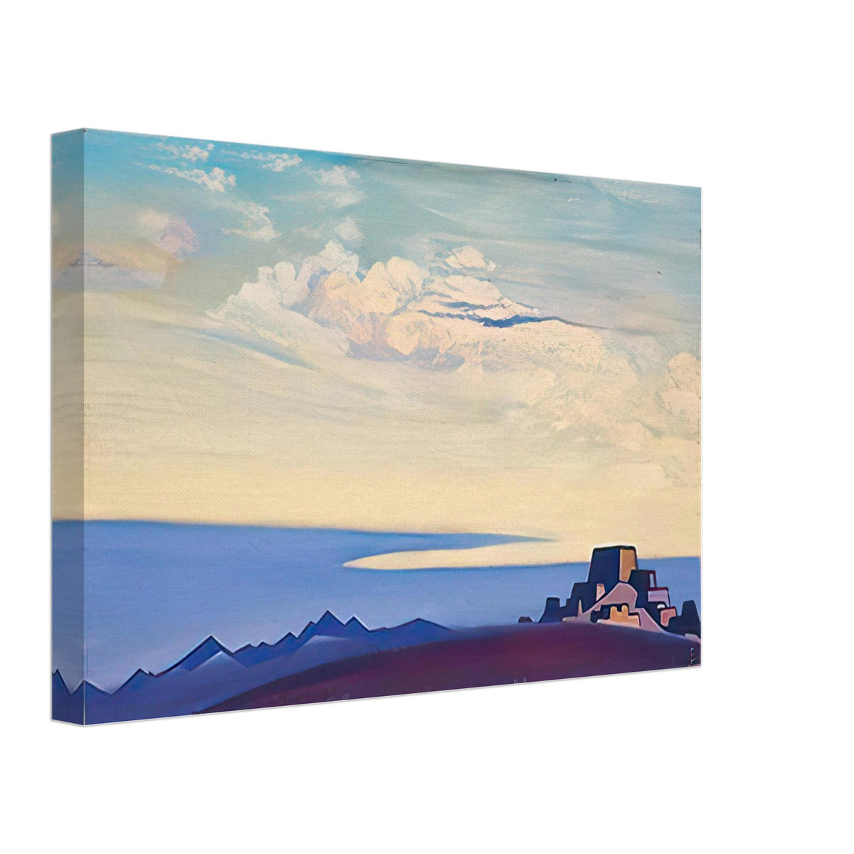 Tibet. Evening by Nicholas Roerich, canvas, view 2