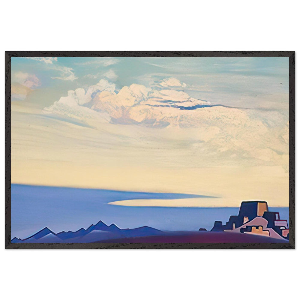 Tibet. Evening by Nicholas Roerich, framed poster