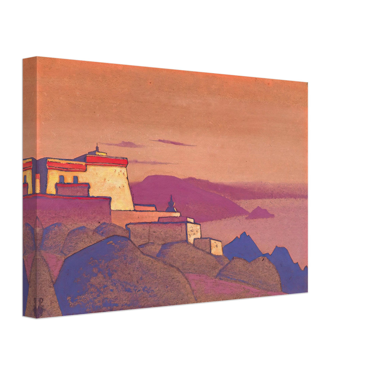 Tibet. Monastery Gelug-pa by Nicholas Roerich, canvas, view 2
