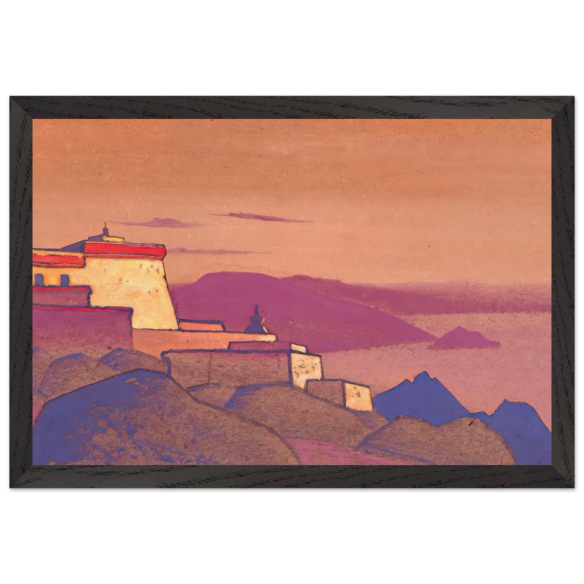 Tibet. Monastery Gelug-pa by Nicholas Roerich, framed poster, view 2