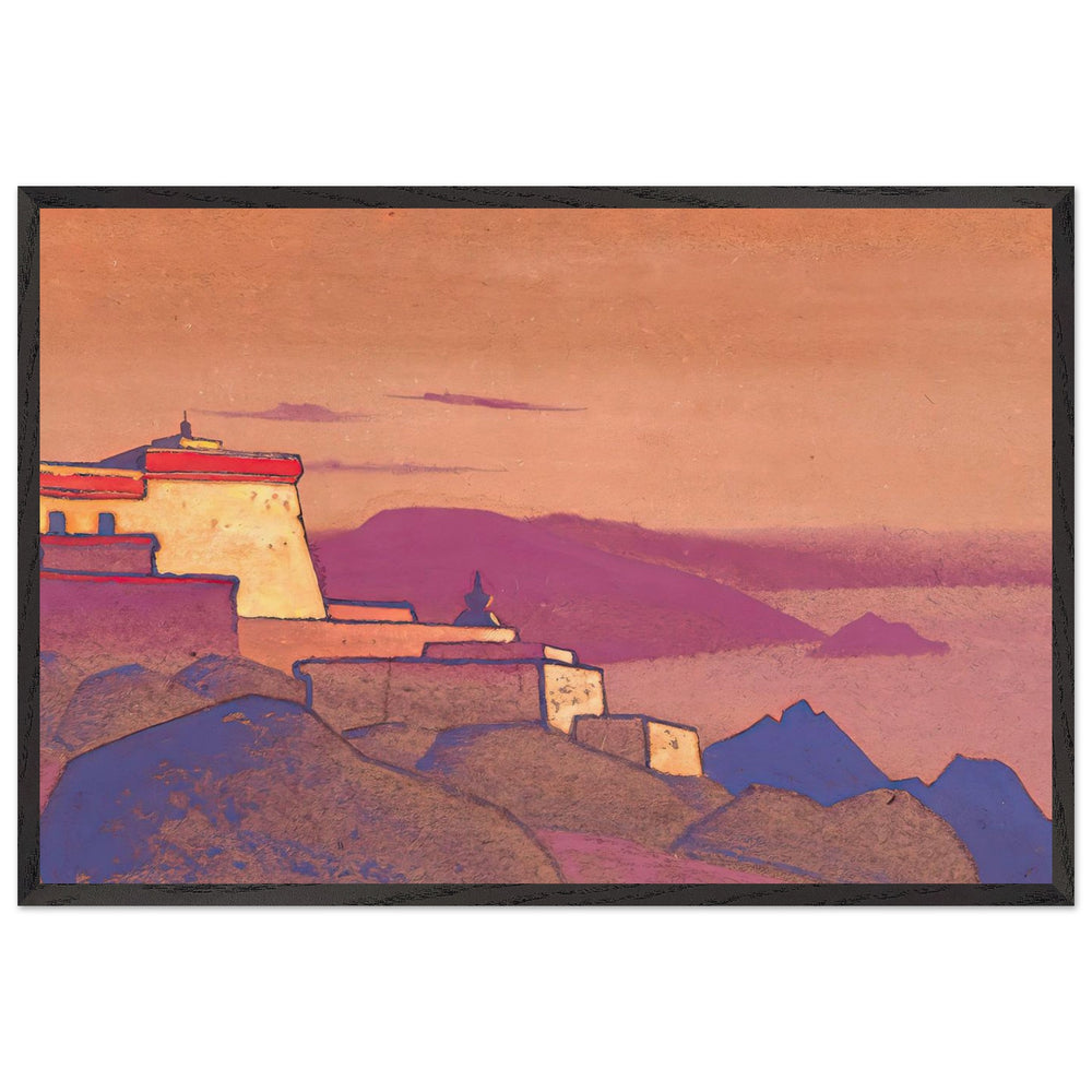 Tibet. Monastery Gelug-pa by Nicholas Roerich, framed poster