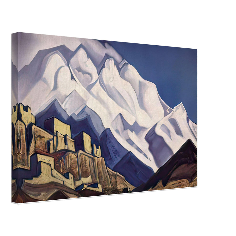 Tibet. Monastery in the Mountains (Rakaposhi) by Nicholas Roerich, canvas