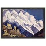 Tibet. Monastery in the Mountains (Rakaposhi) by Nicholas Roerich, framed poster, view 2