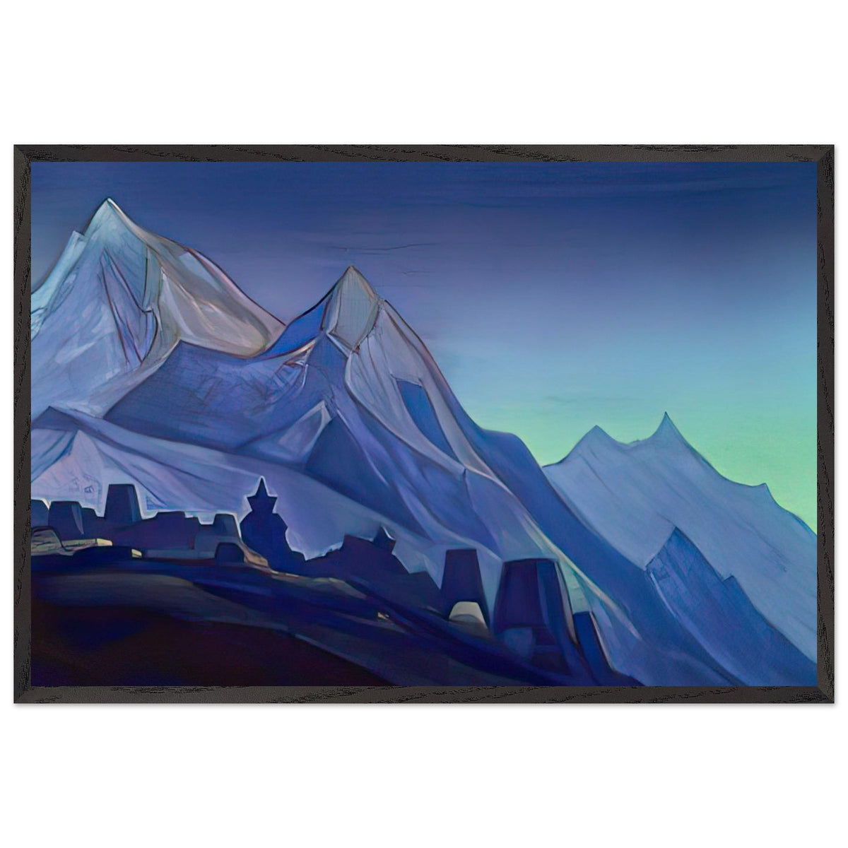 Tibet by Nicholas Roerich, framed poster